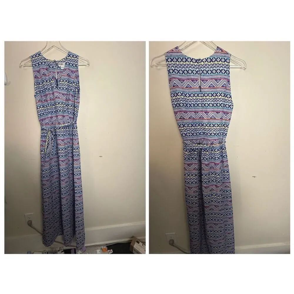 Vineyard Vines St Barthes Commodore Maxi Dress in Coastal Pattern Size 6 Summer